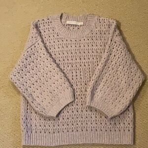 bishop + young Lavender Open Knit Sweater